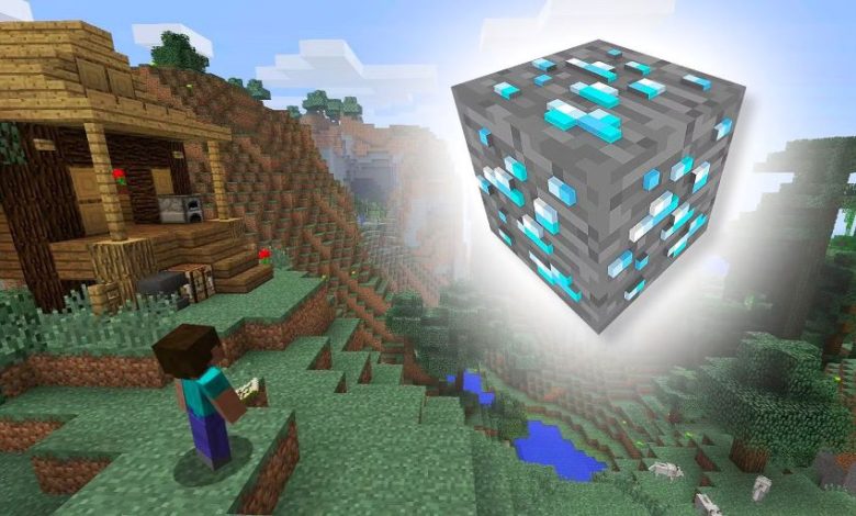 extract diamond ore in Minecraft